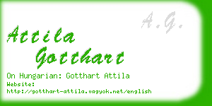attila gotthart business card